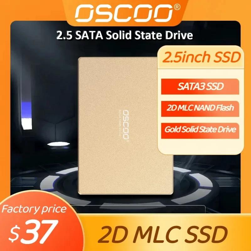 OSCOO Ʈ ũž SSD ϵ ũ, 2.5 ġ SATA3 SSD 2D MLC  ϵ ̺, 128GB, 256GB, 512GB